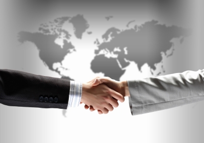 Global Partnership Handshake