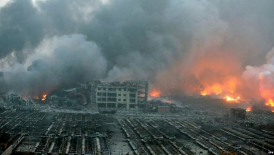 Hazardous chemical warehouse explosion in tianjin