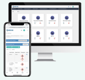 the screenshot of the system helps Hazard Communication Standard management